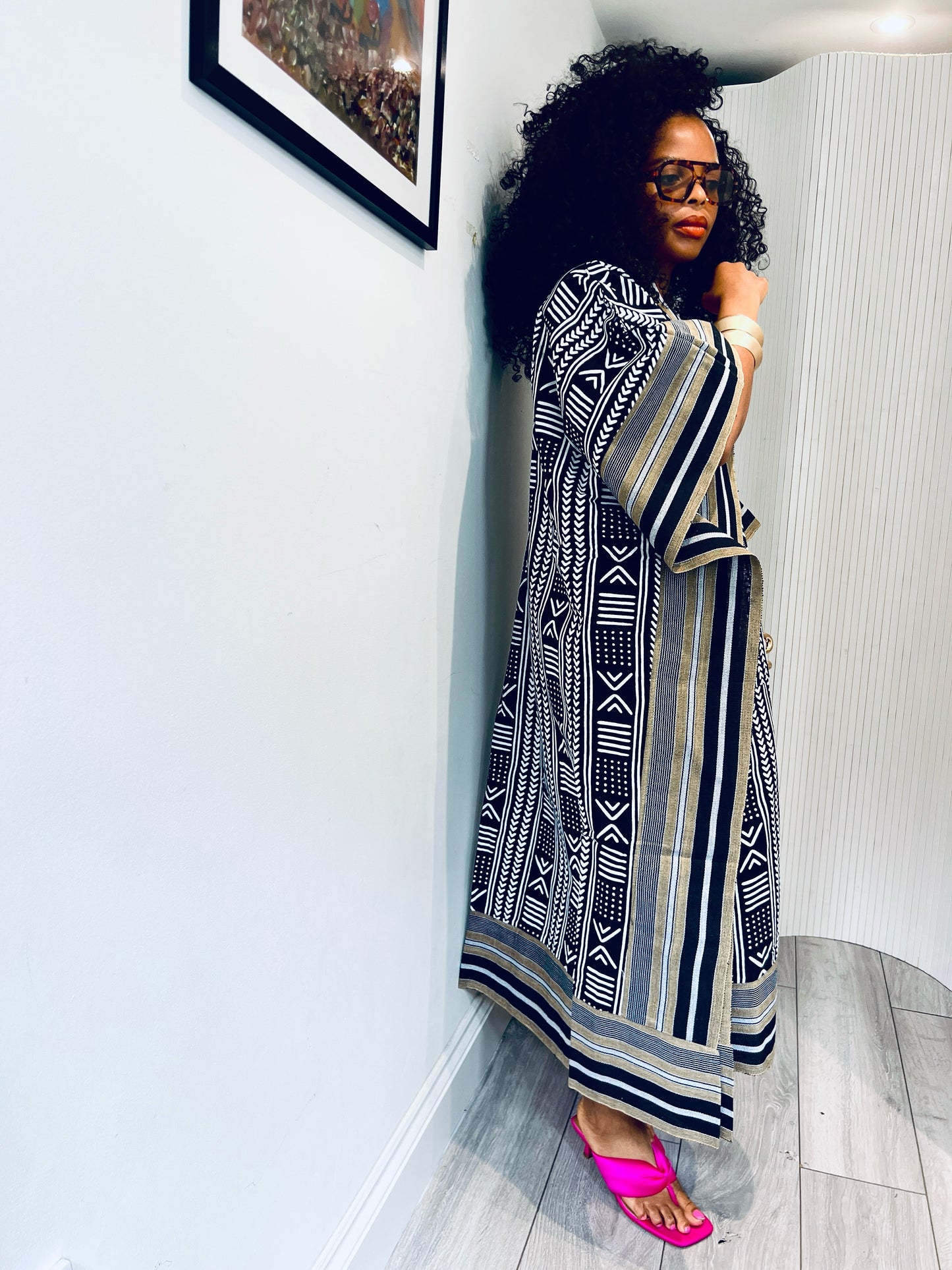Black&White tribal and Asooke kimono