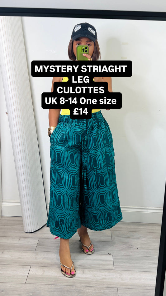MYSTERY STRAIGHT LEG CULOTTES UK 8-14