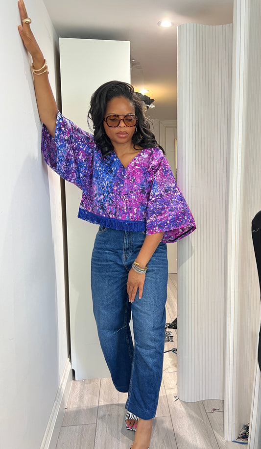 Kimono style crop top size 1