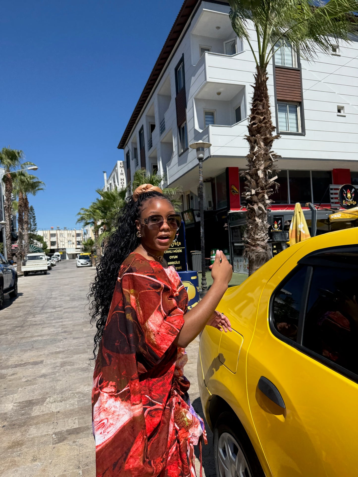 2 tone Marble effect African print dress | Nigerian Bubu dress