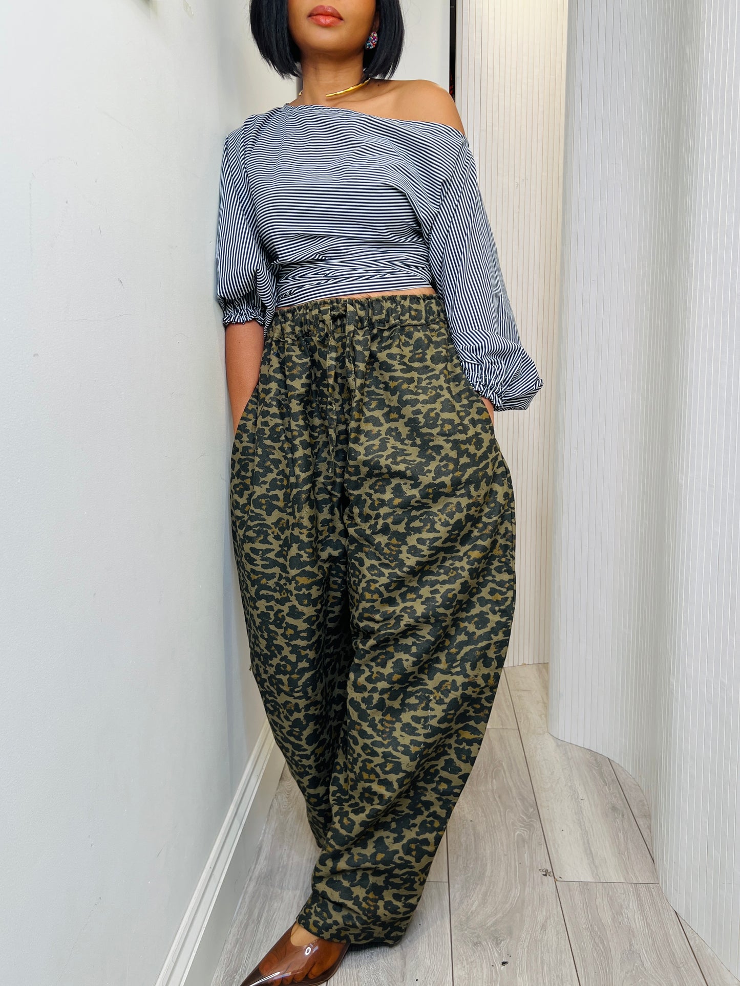 Animal print Baloon trousers. 2 options. Size 1 up to UK 14/16