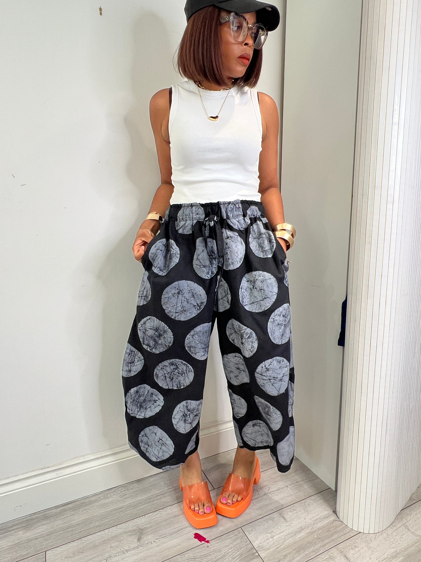 BOGO HALF PRICE black hand  dyed  culottes UK 8-14/16