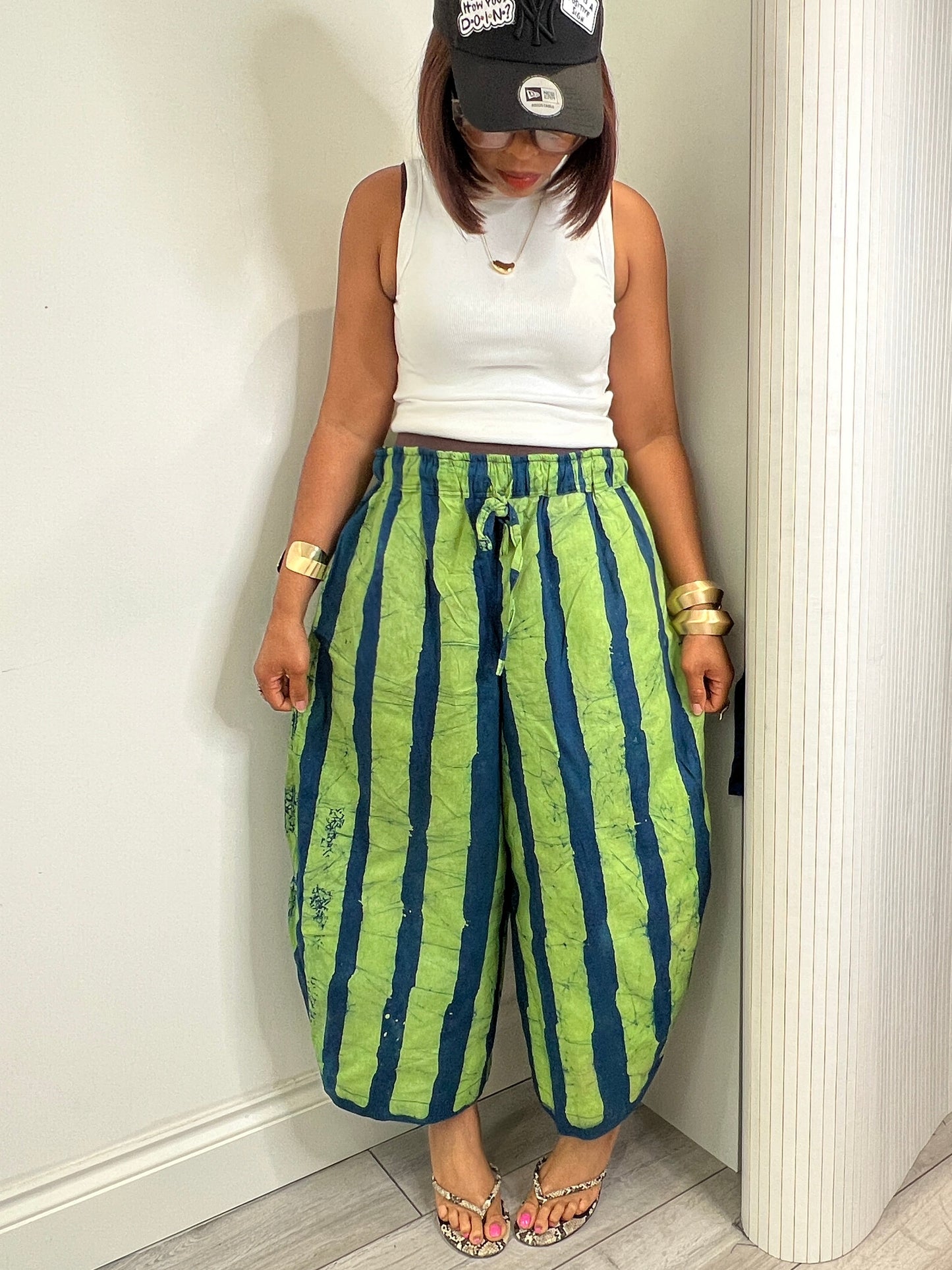 BOGO HALF PRICE green hand  dyed  culottes UK 8-14/16