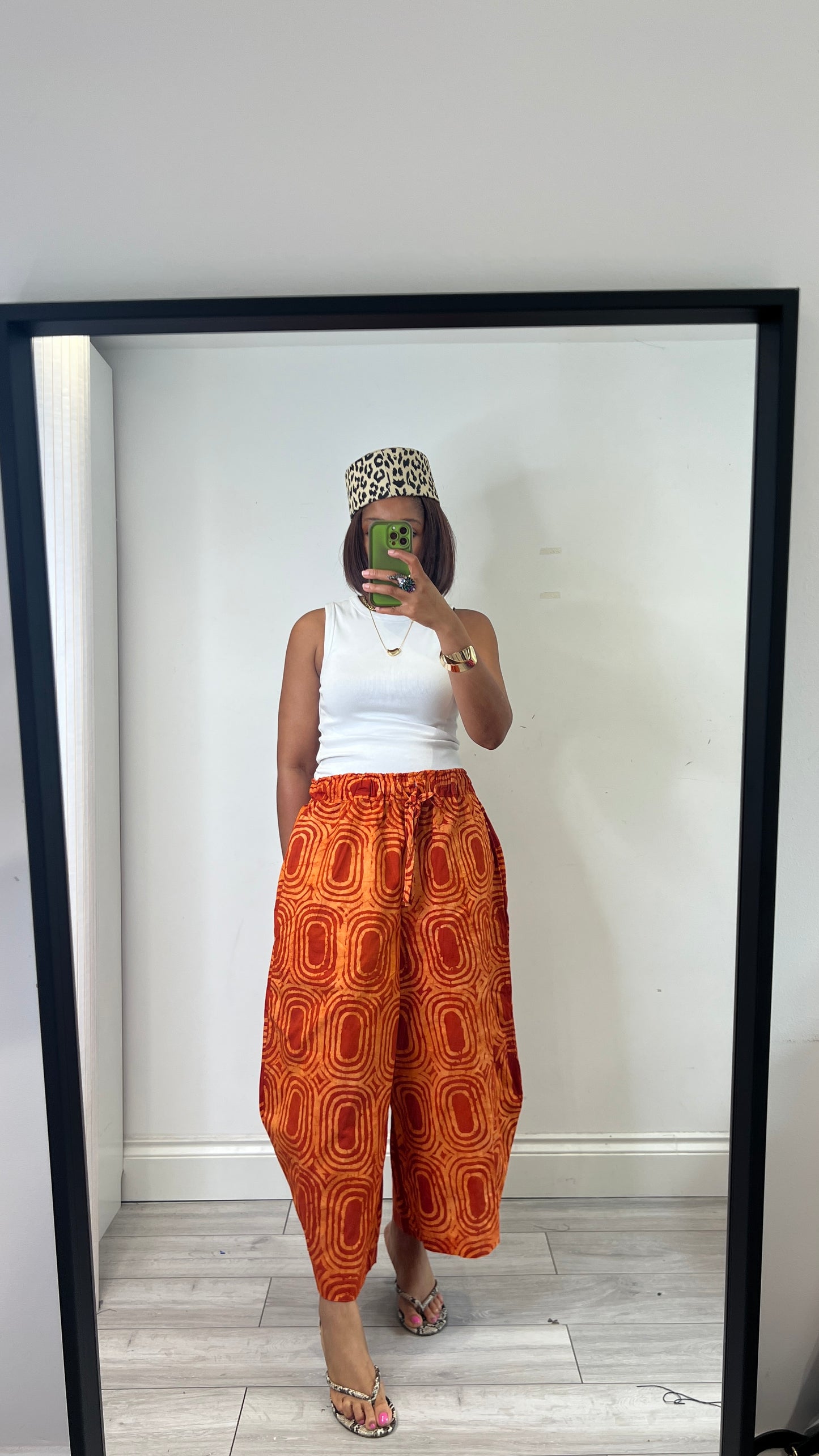 BOGO HALF PRICE orange hand  dyed  culottes UK 8-14/16