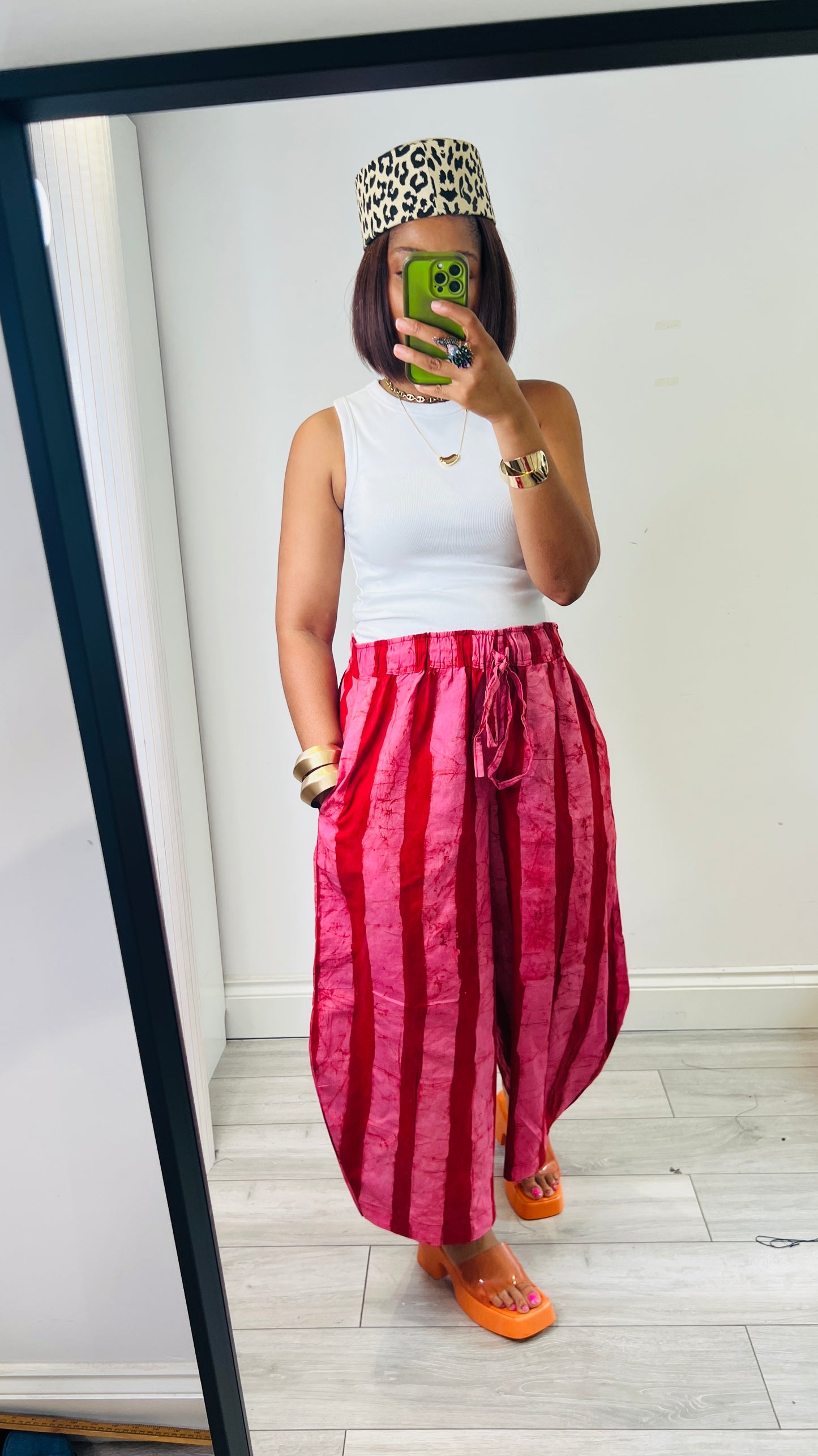BOGO HALF PRICE Red pink hand  dyed  culottes UK 8-14/16