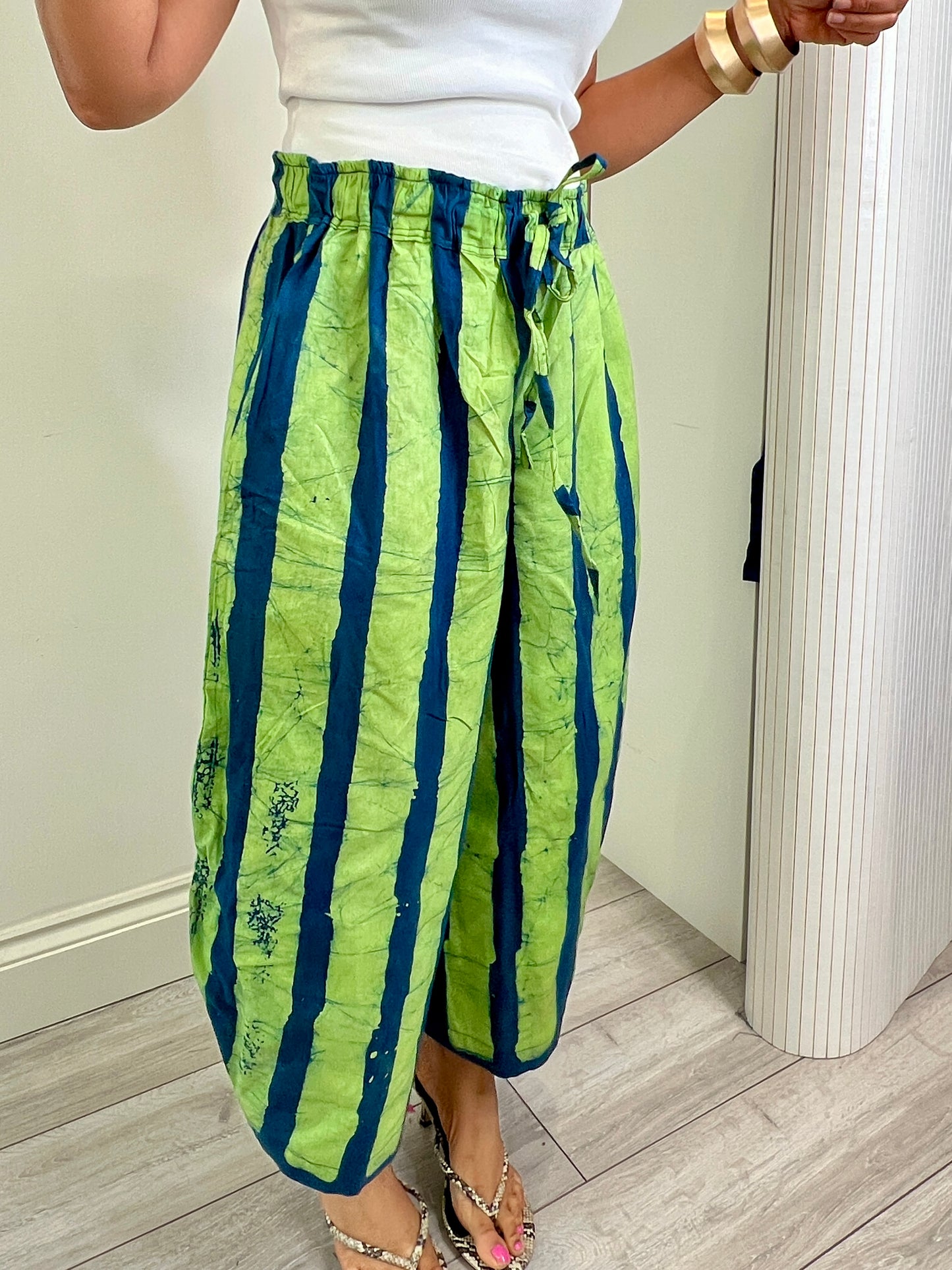 BOGO HALF PRICE green hand  dyed  culottes UK 8-14/16