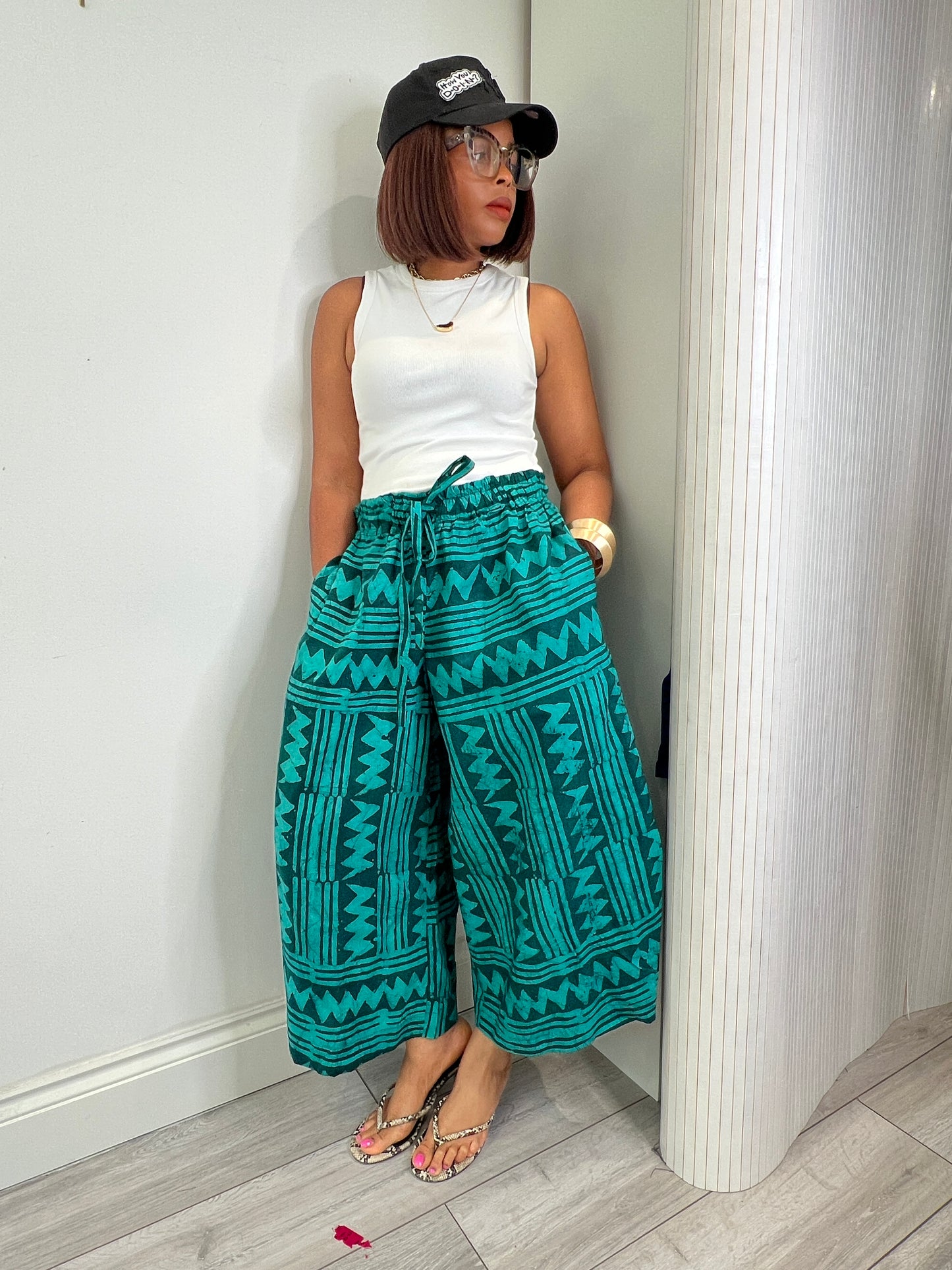 BOGO HALF PRICE teal hand  dyed  culottes UK 8-14/16