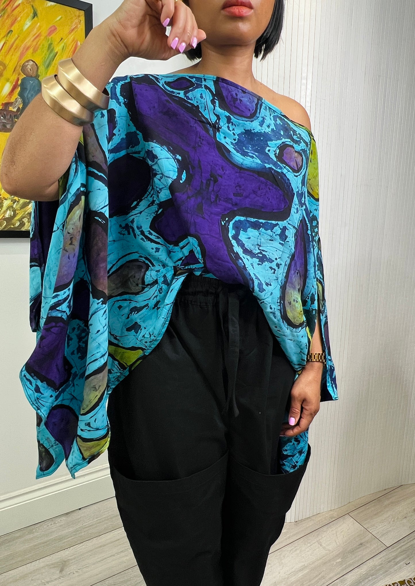 Multi way poncho top free size