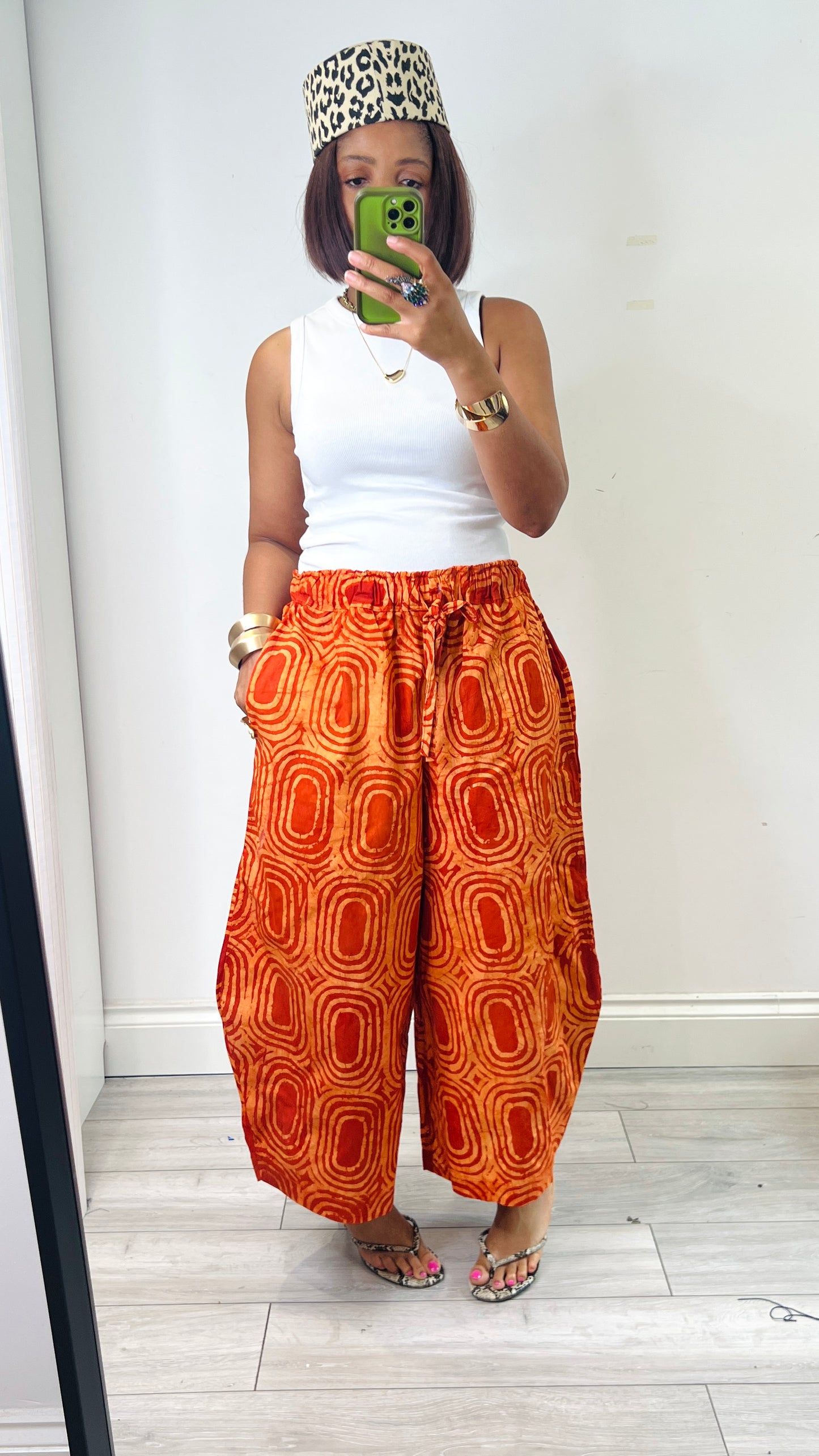 BOGO HALF PRICE orange hand  dyed  culottes UK 8-14/16