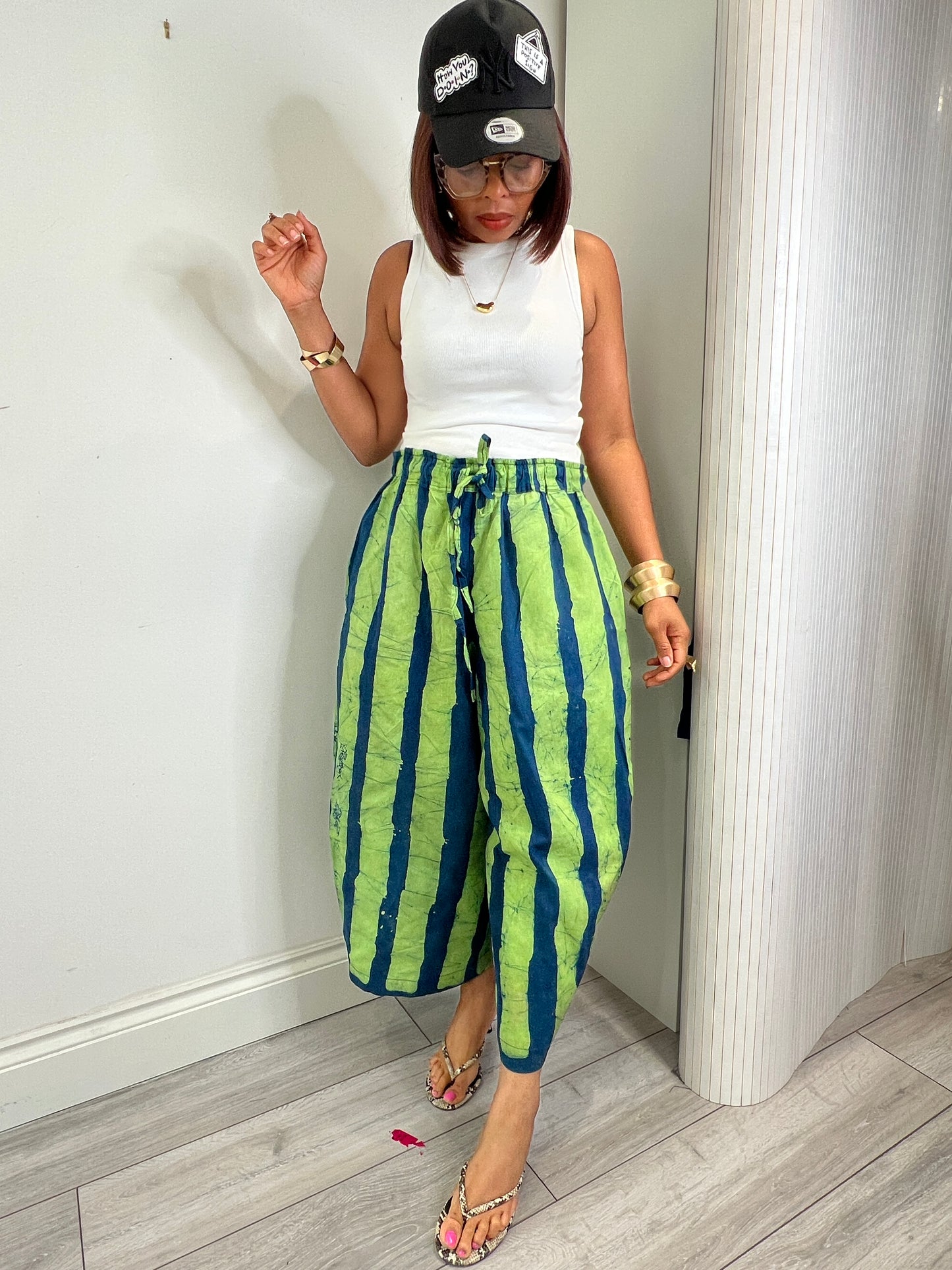 BOGO HALF PRICE green hand  dyed  culottes UK 8-14/16