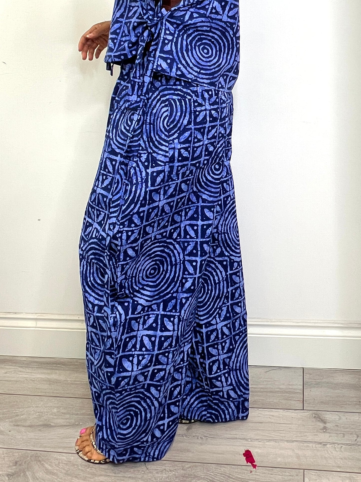 Indigo blue Baloon trousers (option for set) UK size 1 8-14