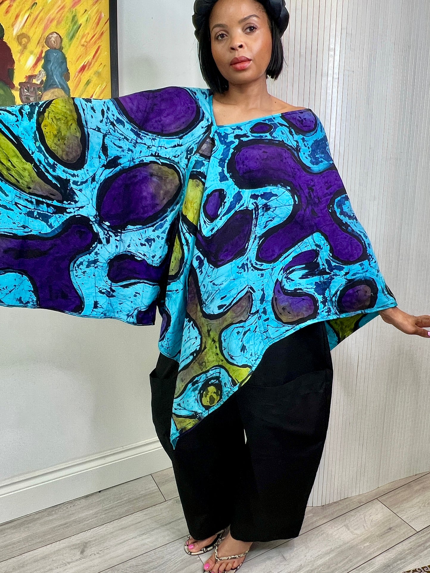 Multi way poncho top free size