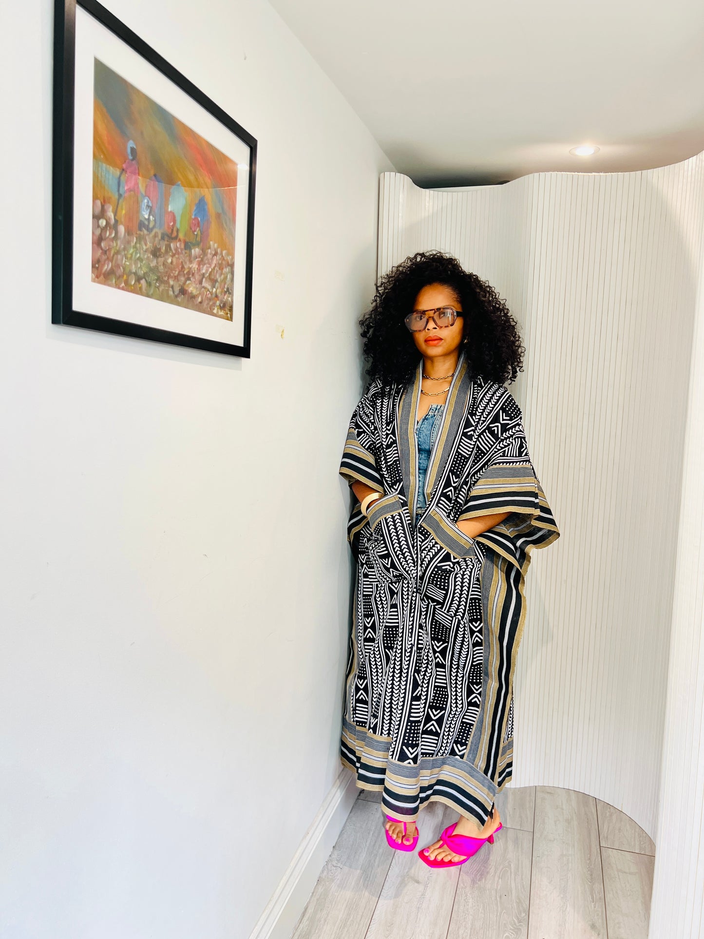Black&White tribal and Asooke kimono