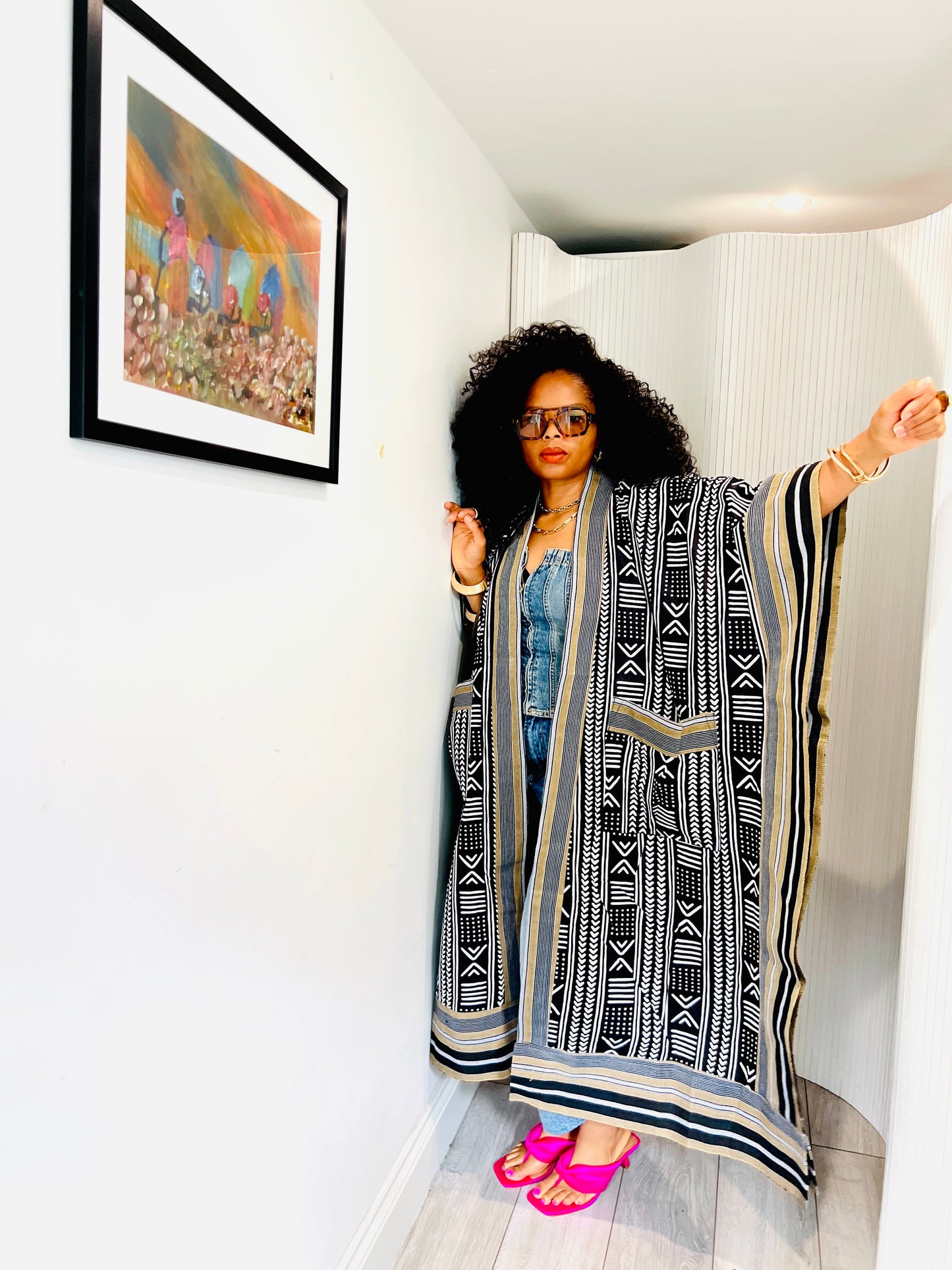 Black&White tribal and Asooke kimono