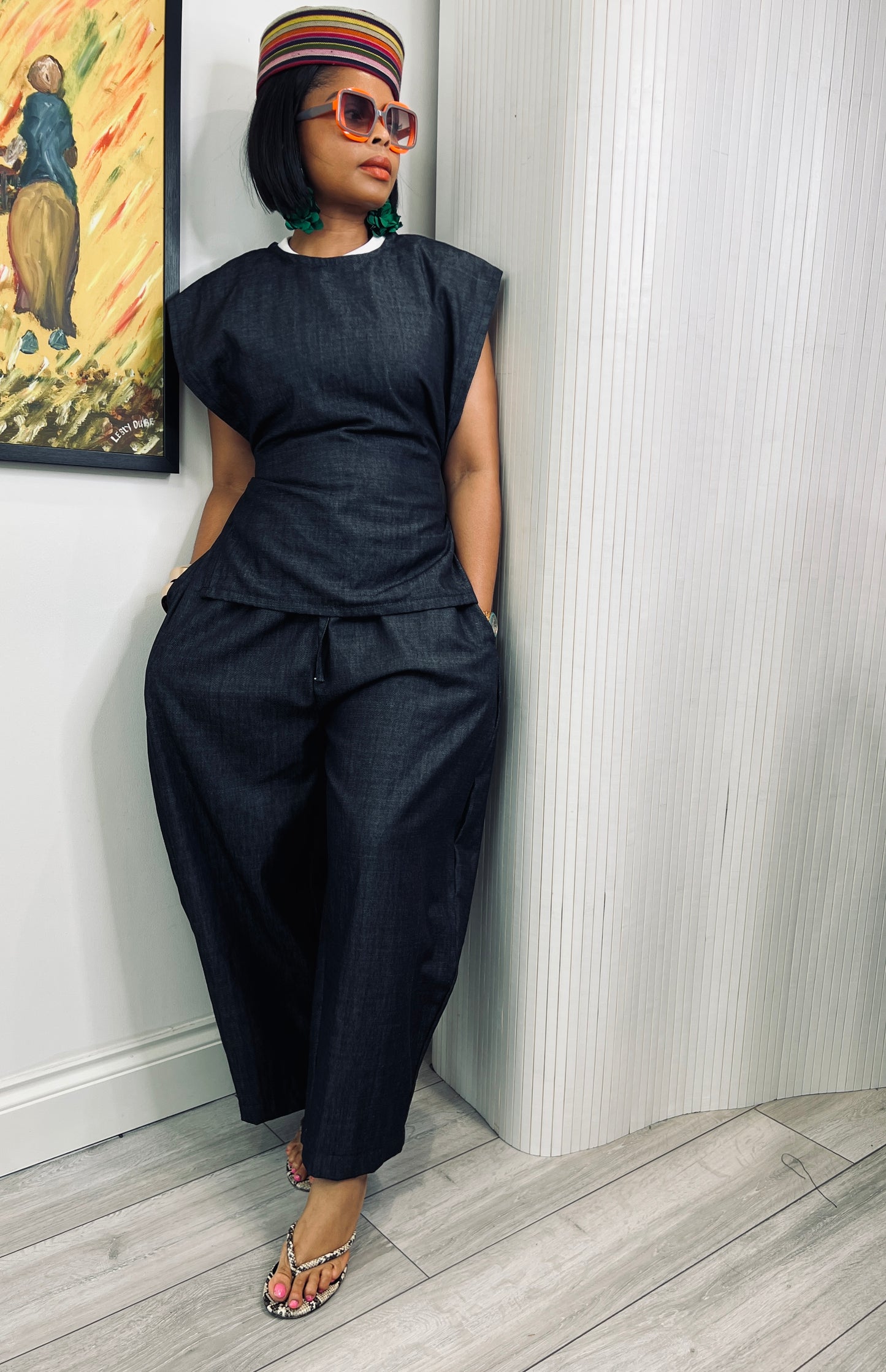 Dark denim coord size 1 UK 8-14