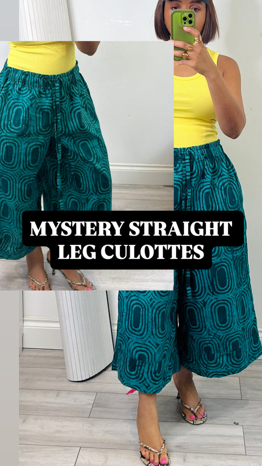 MYSTERY STRAIGHT LEG CULOTTES UK 8-14