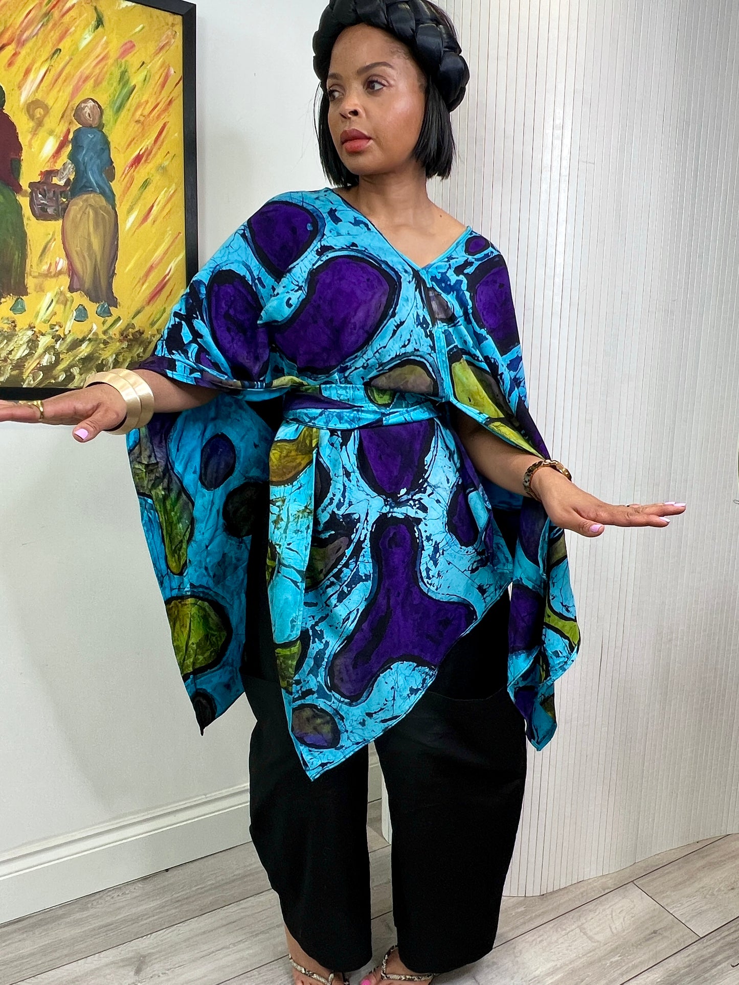 Multi way poncho top free size
